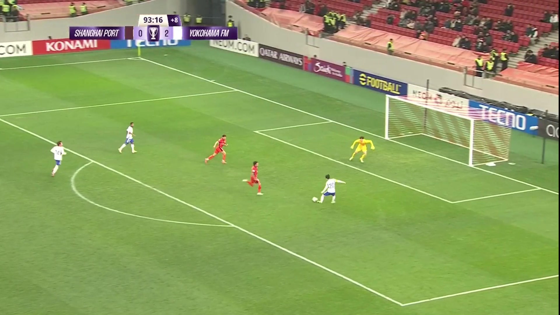 張琳芃離奇滑倒！橫濱水手絕佳反擊3打2，天野純單刀打飛