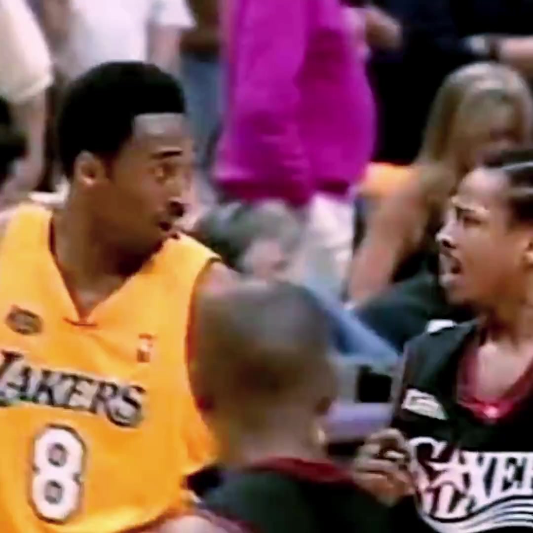 兩位好勝的年輕人！艾弗森與科比在01年總決賽互噴垃圾話！