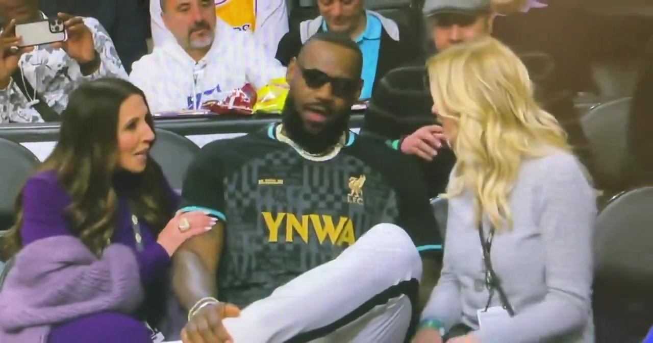 左右都是佳人！這視頻要是給詹嫂看到，詹姆斯是不是得跪搓衣板了