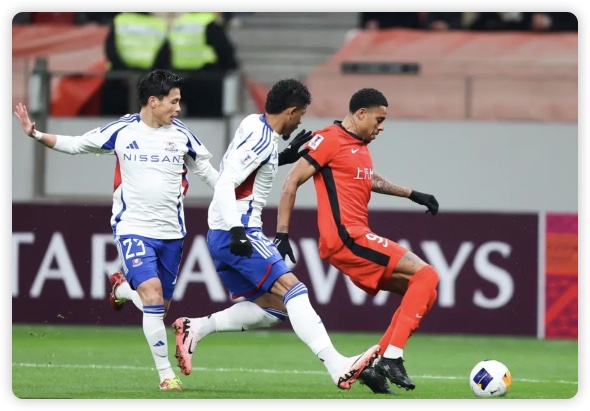 各賽事3連敗+丟9球！海港0-2橫濱 海港5分鐘連丟2球天野純傳射